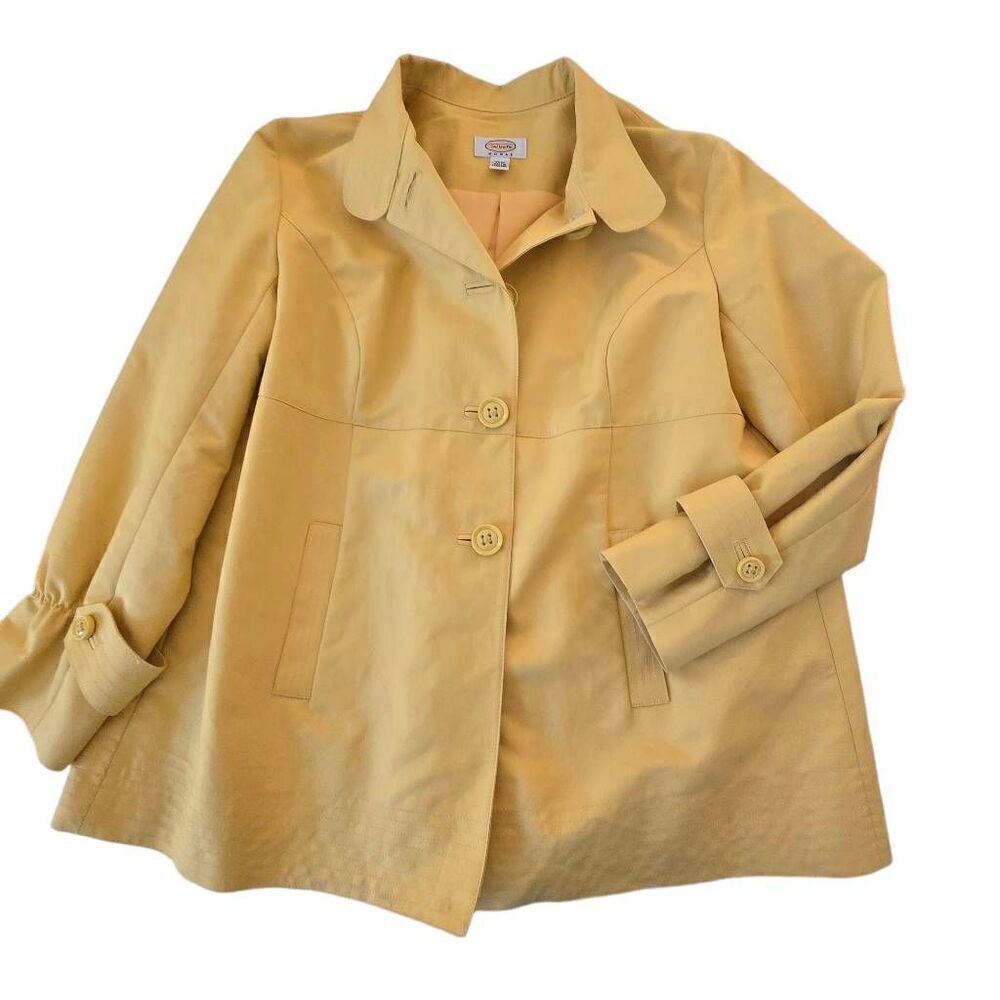 Talbots Womens Fully Lined Button Front Mac Coat … - image 4